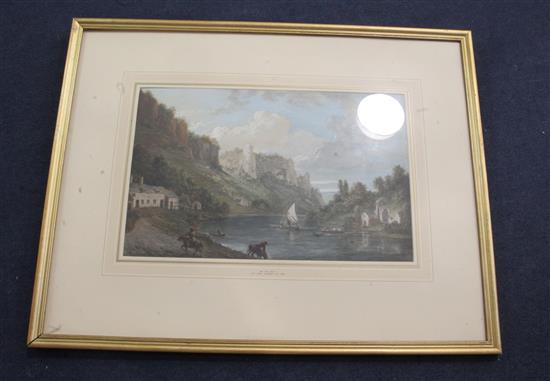 Paul Sandby RA (1730-1809) Symonds Yat on the River Wye 11.5 x 18in.